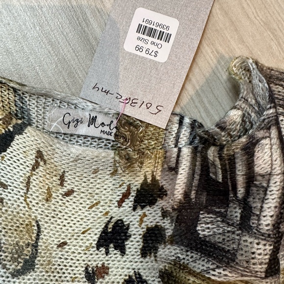 Design Inspired Fall City Batwing Shirt Italy One Size‎ NWT - Picture 10 of 10